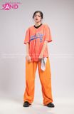 Outfit Phối Sẵn - (Quần Nắp Ngang Cam phối Bóng Chày Cam)