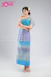 TNT0811 Trang Phục Dân Tộc Khơ Me / Thái Lan Nữ - Tím Xanh