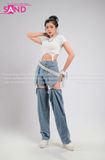 Outfit Phối Sẵn - (Quần Jean Phối Áo Crop Móc Trắng)
