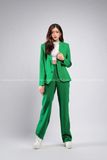Outfit Phối Sẵn - (Set Vest Quần Ống Suông Xanh Lá Đậm Nữ)