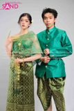 TNT0902 Trang Phục Thái Lan / Campuchia - Nam Xanh Lá