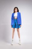 Outfit Phối Sẵn - (Chân Váy Xanh Dương phối Vest Xanh Dương)