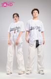 Outfit Phối Sẵn - (Quần Nắp Ngang Trắng phối Bóng Chày Sọc Trắng Đen)