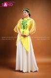 Áo Kính Vàng TYD0301 Phối Quần Váy Trắng Phi TQV0003