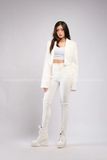 Outfit Phối Sẵn - (Quần legging Trắng phối Vest Trắng)