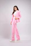 Outfit Phối Sẵn - (Set Vest Quần Ống Suông Hồng Nữ)