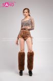 Outfit Phối Sẵn - (Quần Short Nâu phối Bodysuit Họa Tiết Nâu)