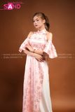 TYD0507 Set Yếm Thiết Kế Hồng Tay Rời Dài