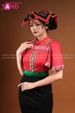 NTH0403 Trang Phục Dân Tộc Thái Đỏ Nữ Thiết Kế