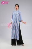TAC0709 Áo Dài Gấm Thọ - Màu Tím Xanh