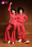 Trang Phục Disco Thập Niên 70 Đỏ Nữ