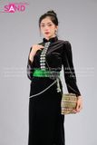 NTH0105 Trang Phục Dân Tộc Thái Đen Nữ Thiết Kế