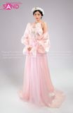 TYD0518 Yếm Hồng Ngày Hội Lim Đính Hoa - Hồng (Bắc Bling)