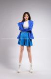 Outfit Phối Sẵn - (Chân Váy Xanh Dương phối Vest Xanh Dương)