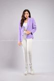 Outfit Phối Sẵn - (Quần legging Trắng phối Vest Xanh Tím)