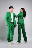 Outfit Phối Sẵn - (Set Vest Quần Ống Suông Xanh Lá Đậm Nữ)