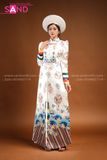 TCB0004 Nhật Bình Cổ Phục Việt Màu Trắng - Nữ
