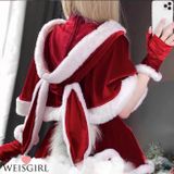 Áo Choàng Đỏ Noel Tai Thỏ
