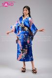 Áo Kimono Hoạ Tiết - Xanh Dương
