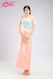 TNT0507 Trang Phục Dân Tộc Khơ Me/Thái Lan Nữ - Xanh Hồng