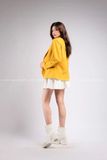 Outfit Phối Sẵn - (Chân Váy Trắng phối Vest Vàng)