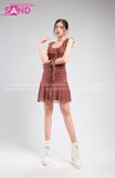 Outfit Phối Sẵn - (Đầm Váy Nâu Tua Rua)