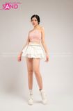 Outfit Phối Sẵn - (Áo Yếm Hoa phối Quần Váy Ngắn Xoè 2 Tầng)