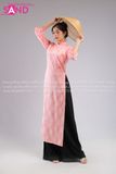 TAC0525 Áo Dài Gấm Thọ - Màu Hồng Nhạt