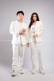 Outfit Phối Sẵn - (Set Vest Quần Ống Suông Trắng Nam)