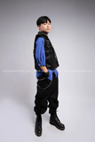 Outfit Phối Sẵn - (Quần Box Pant Đen phối Sơ Mi Xanh)