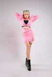 Outfit Phối Sẵn - (Set Vest Hồng phối Xích Vòng)
