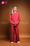 TBK0404 Áo Bà Ba Kate Nam Đỏ