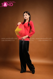 TBL0402 Áo Bà Ba Nữ - Màu Đỏ Tươi