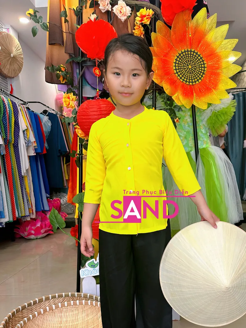 KBL0302 Áo Bà Ba Trẻ Em - Vàng