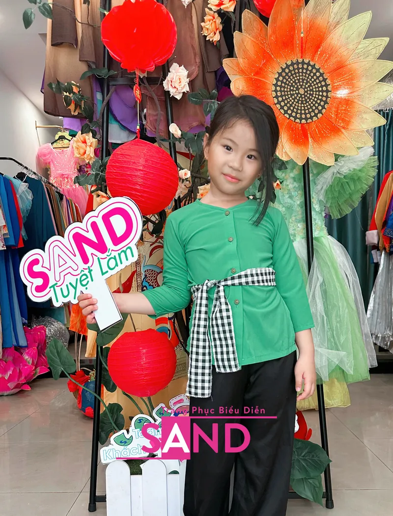 KBL0901 Áo Bà Ba Trẻ Em - Xanh Lá