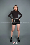 Áo BodySuit Dài Tay - Đen