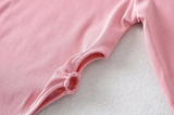 Áo Bodysuit Dài Tay Khoét Eo Hồng Phấn