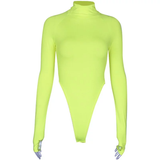 Áo Bodysuit dài tay Xanh neon