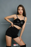 Áo bra kim sa - Đen