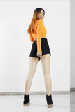 Áo Croptop Body Dài Tay Cam Khóa Cổ