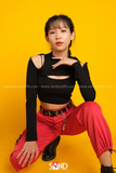 Áo Cut Out Khoét Vai Dài Tay