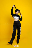 Áo Cut Out Phối Kéo Đen