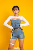 Áo Dài Tay Cut Out Rose
