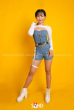 Áo Dài Tay Cut Out Rose