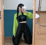 Áo hoodie cut out đủ màu Burger - Xanh lá