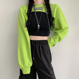 Áo hoodie cut out đủ màu Burger - Xanh lá