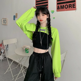 Áo hoodie cut out đủ màu Burger - Xanh lá