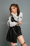 Áo Hoodie Cut Out Xám