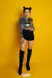 Áo Khoác Croptop Kim Sa Bạc