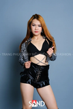 Áo Khoác Croptop Kim Sa Bạc